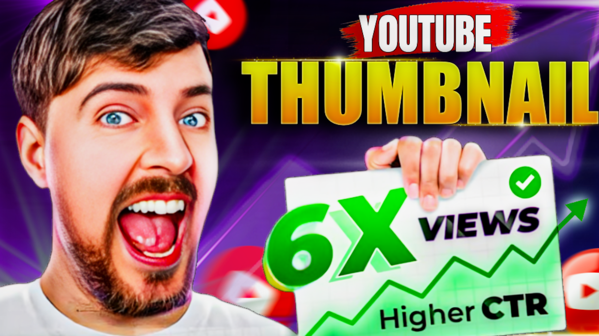 Professional High-CTR YouTube Long Form Video Thumbnail Design Showcase
